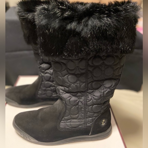COACH Black Signature Boot - Picture 1 of 12